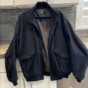Nordstrom Black Bomber Varsity Jacket